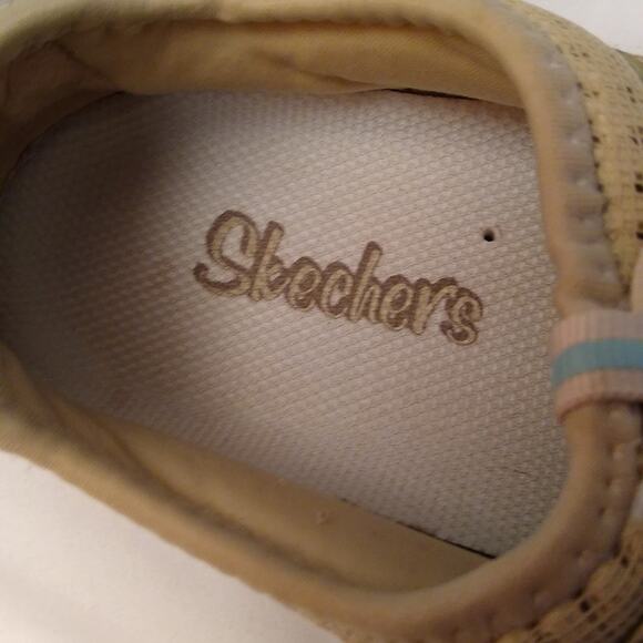 SKECHERS Taupe Casual Slip On Active Shoes Size 7.5 - Picture 3 of 6